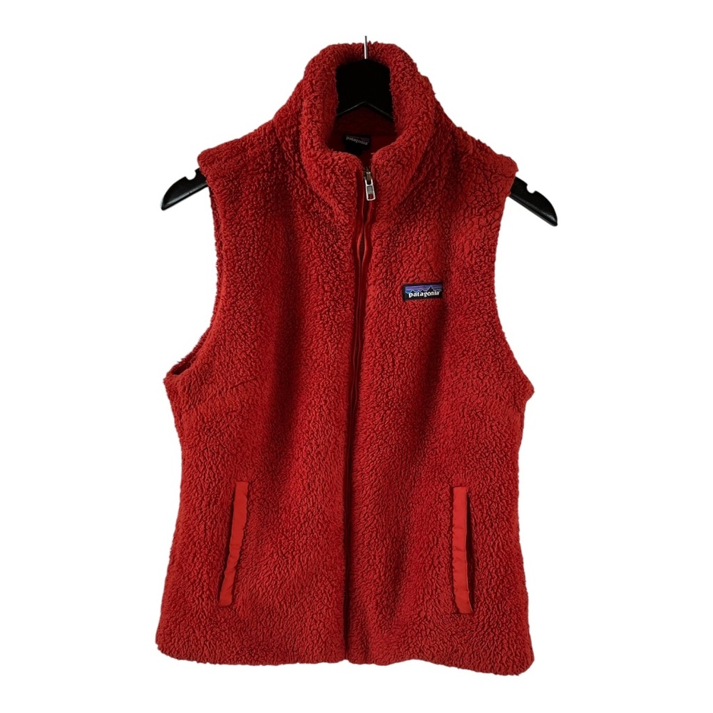 Patagonia Los Gatos Women’s Fleece Vest in Orange Pink Color, Women Medium